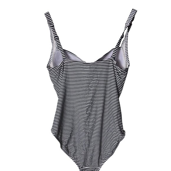 Niptuck Swim Striped One-Piece Swimsuit Multi-Fit Cup Womens Size US 8 - Picture 2 of 9